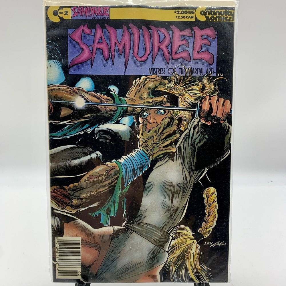 Samuree #2 Mistress Of The Martial Arts, 1987 Continuity Comics Bagged Boarded